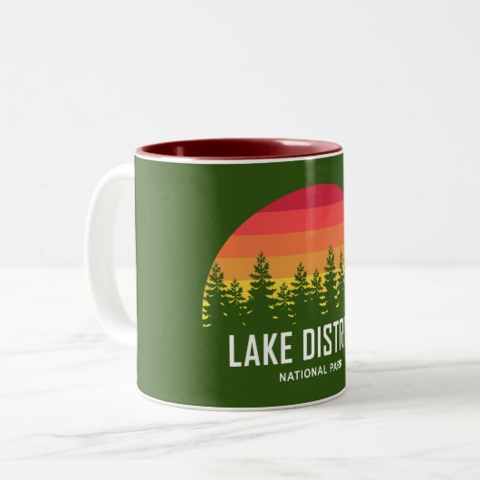 Tasse 2 Couleurs Parc national Lake District (Devant gauche)