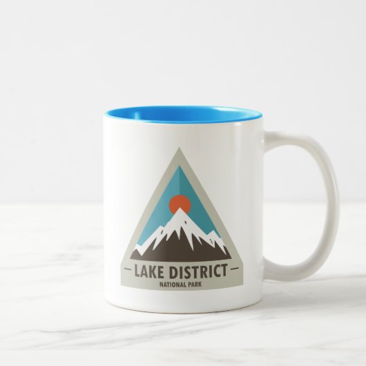 Tasse 2 Couleurs Parc national Lake District (Droit)