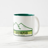 Tasse 2 Couleurs Parc national olympique Grandes vertes (Devant droit)