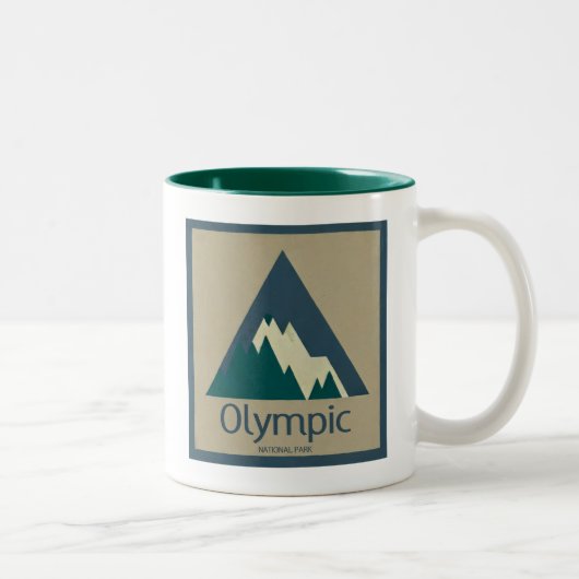 Tasse 2 Couleurs Parc national Olympique Rustique (Droit)