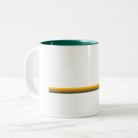 Tasse 2 Couleurs Parc provincial Cypress Pine Trees Soleil (Devant gauche)