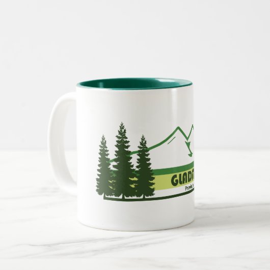 Tasse 2 Couleurs Parc provincial Gladstone Grandes vertes (Devant gauche)