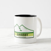Tasse 2 Couleurs Parc provincial Granby Grandes vertes (Devant droit)