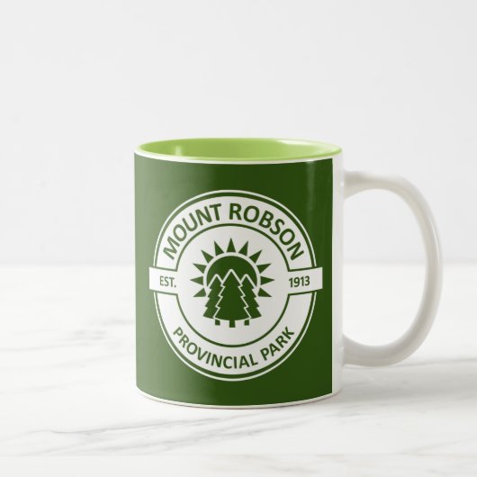 Tasse 2 Couleurs Parc provincial Mount Robson (Droit)
