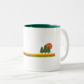 Tasse 2 Couleurs Parc provincial Mount Robson Pine Trees Soleil (Devant droit)