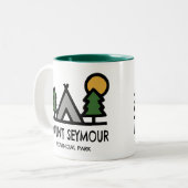 Tasse 2 Couleurs Parc provincial Mount Seymour (Devant gauche)