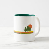 Tasse 2 Couleurs Parc provincial Quetico Pine Trees Soleil (Devant droit)