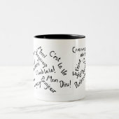 Tasse 2 Couleurs Pardon Mon Français ~ (Centre)