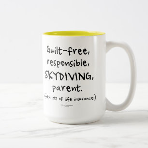 Tasse 2 Couleurs parent sans Culpabilité de PARACHUTISME