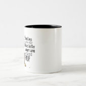 Tasse 2 Couleurs paresse pooping (Centre)