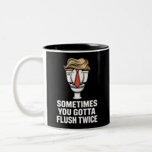 Tasse 2 Couleurs Parfois, il faut tirer la chasse deux fois