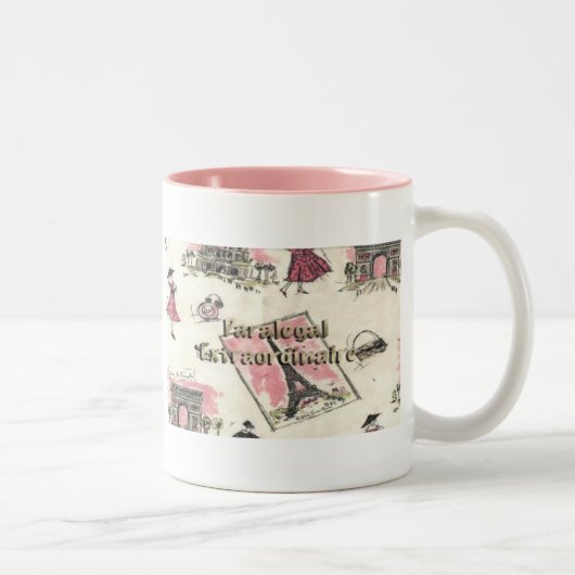 TASSE 2 COULEURS PARIS-ROSE-PARALÉGAL (Droit)
