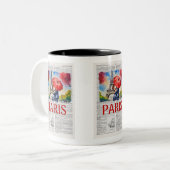 Tasse 2 Couleurs PARIS SCENE - Paris Été (Devant gauche)