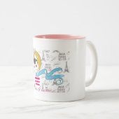 Tasse 2 Couleurs Paris, t'aime de je ..... (Devant droit)