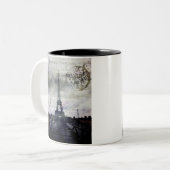 Tasse 2 Couleurs Paris texturisé en lavande (Devant gauche)