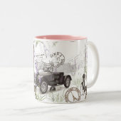 Tasse 2 Couleurs Paris vintage (Devant droit)