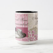 TASSE 2 COULEURS PARIS, VISITE D'EIFFEL, VIN FRANÇAIS, CAMMEMBERT (Centre)