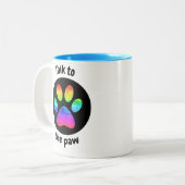 Tasse 2 Couleurs Parle à la patte (Devant gauche)