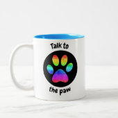 Tasse 2 Couleurs Parle à la patte (Gauche)
