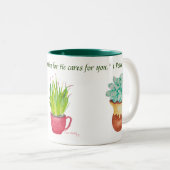 Tasse 2 Couleurs Parler Jésus Succulents (Devant droit)