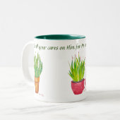 Tasse 2 Couleurs Parler Jésus Succulents (Devant gauche)