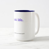 Tasse 2 Couleurs Parler la vie (Devant droit)
