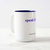 Tasse 2 Couleurs Parler la vie (Devant gauche)