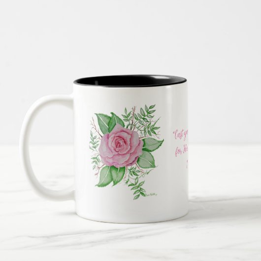 Tasse 2 Couleurs Parlez à Jésus PInk Rose (Gauche)