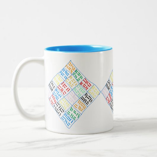 Tasse 2 Couleurs ParM_Mug Abstrait (Gauche)
