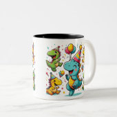 Tasse 2 Couleurs Parti Dinosaur (Devant droit)