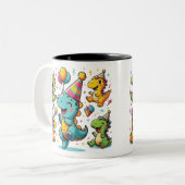 Tasse 2 Couleurs Parti Dinosaur (Devant gauche)