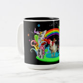 Tasse 2 Couleurs Partie géniale de poulet (Devant gauche)