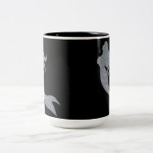 Tasse 2 Couleurs Parties scintillant d'argent étincelle sirène café (Centre)