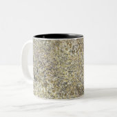 Tasse 2 Couleurs Parties scintillant d'or Crackle moderne chic glam (Devant gauche)