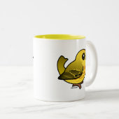 Tasse 2 Couleurs Paruline jaune (Devant droit)