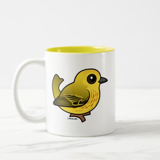 Tasse 2 Couleurs Paruline jaune (Gauche)