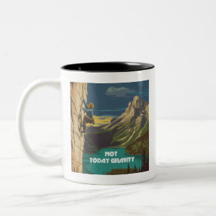 Tasse 2 Couleurs Pas aujourd'hui Gravité Escalade