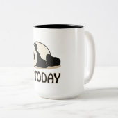 Tasse 2 Couleurs Pas aujourd'hui Panda (Devant droit)