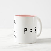 Tasse 2 Couleurs Pas d'arriver Probabilité Math Procrastination (Devant droit)