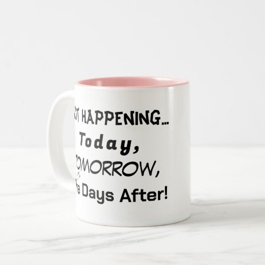 Tasse 2 Couleurs Pas d'arriver Probabilité Math Procrastination (Devant gauche)