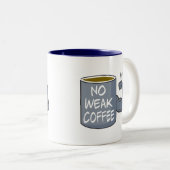 Tasse 2 Couleurs Pas de café faible (Devant droit)