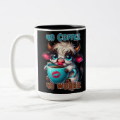 Tasse 2 Couleurs Pas de café, pas de travail  (Gauche)
