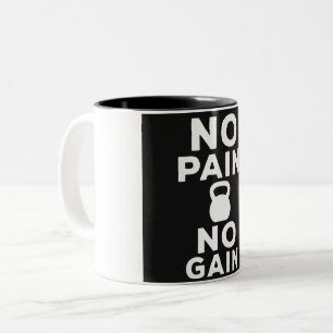 Tasse 2 Couleurs Pas de douleur pas de gain - Gym