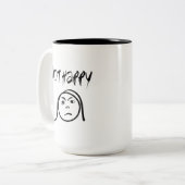 Tasse 2 Couleurs Pas de joie (Devant gauche)