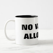 TASSE 2 COULEURS PAS DE VANILLE AUTORISÉE !! (Gauche)