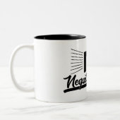 Tasse 2 Couleurs Pas de vibrations négatives Image graphique noire (Gauche)