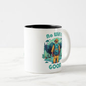 Tasse 2 Couleurs Pas de Wifi Bon Backpacker (Devant droit)