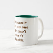 Tasse 2 Couleurs Pas impossible Musique (Devant droit)