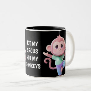 Tasse 2 Couleurs Pas Mon Cirque Pas Mes Singes