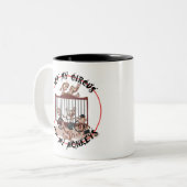 Tasse 2 Couleurs Pas mon cirque, pas mes singes (Devant gauche)